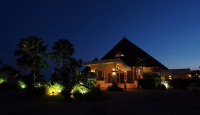 Golden Palm Tree Resort at Twilight